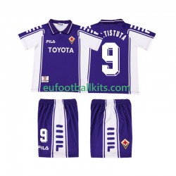 ACF Fiorentina BASTUTA 9 Retro Home Football Shirts 1999 2000 Kids LS