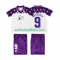 ACF Fiorentina BATISTUTA 9 Retro Away Football Shirts 1992 1993 Kids LS