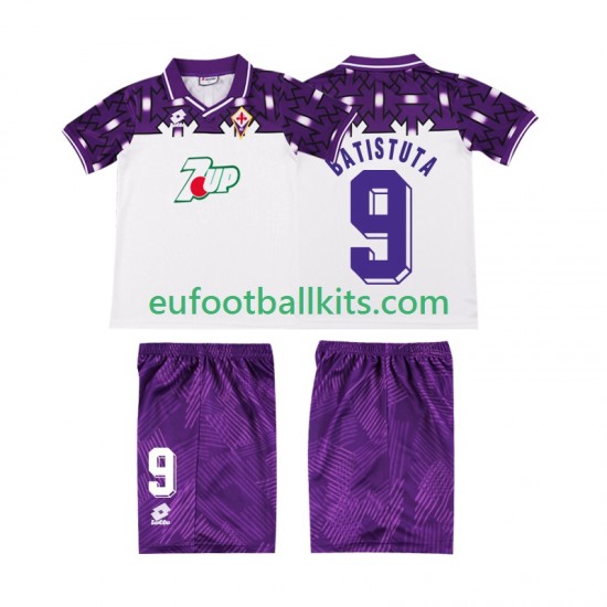 ACF Fiorentina BATISTUTA 9 Retro Away Football Shirts 1992 1993 Kids LS
