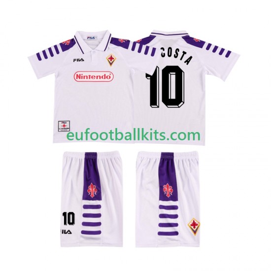 ACF Fiorentina RUI COSTA 10 Retro Away Football Shirts 1998 1999 Kids LS