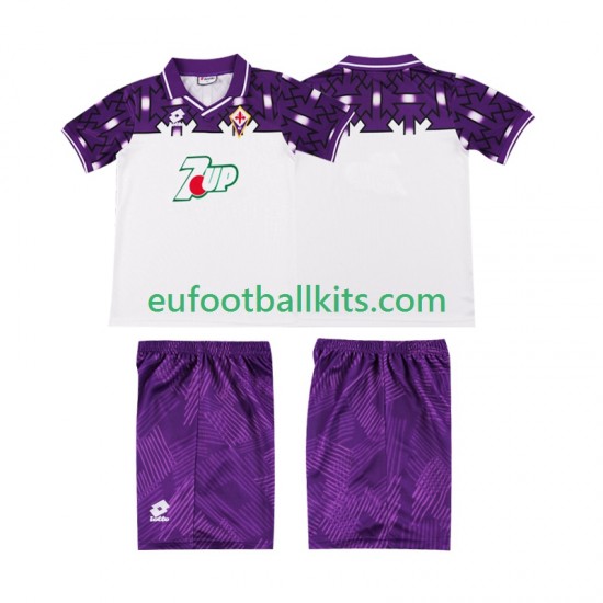 ACF Fiorentina Retro Away Football Shirts 1992 1993 Kids LS