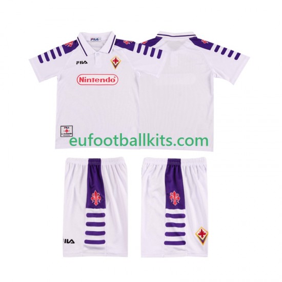ACF Fiorentina Retro Away Football Shirts 1998 1999 Kids LS