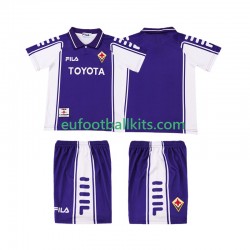 ACF Fiorentina Retro Home Football Shirts 1999 2000 Kids LS