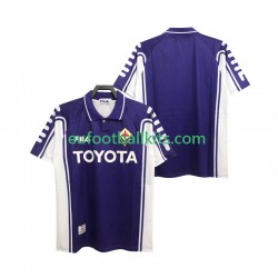 ACF Fiorentina Retro Home Football Shirts 1999 2000 Men LS
