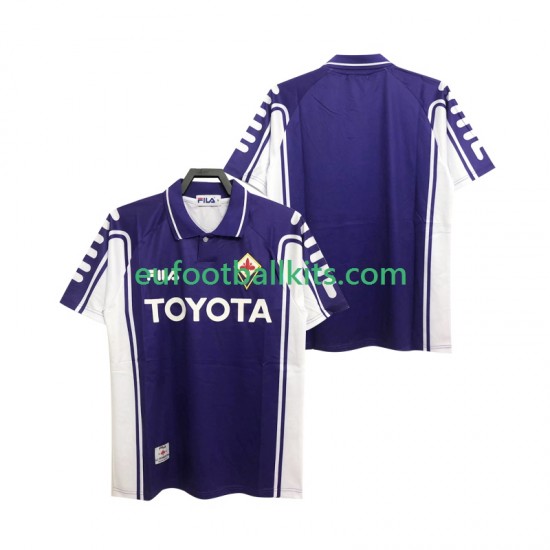 ACF Fiorentina Retro Home Football Shirts 1999 2000 Men LS