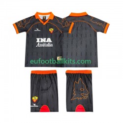 AS Roma Retro Away Football Shirts 1999 2000 Kids LS