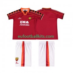 AS Roma Retro Home Football Shirts 1998 1999 Kids LS