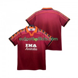 AS Roma Retro Home Football Shirts 1998 1999 Men LS