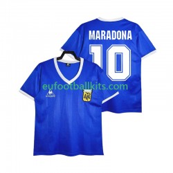 Argentina MARADONA 10 Retro Away Football Shirts 1986 Men LS