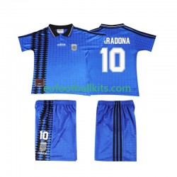 Argentina MARADONA 10 Retro Away Football Shirts 1994 Kids LS