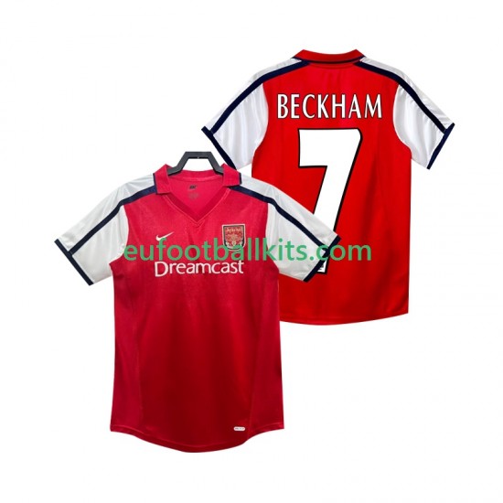 Arsenal BECKHAM 7 Retro Home Football Shirts 2001 2002 Men LS