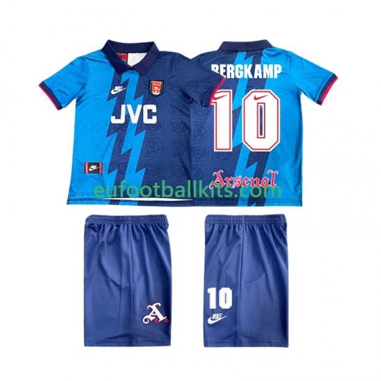 Arsenal BERGKAMP 10 Retro Away Football Shirts 1995 1996 Kids LS