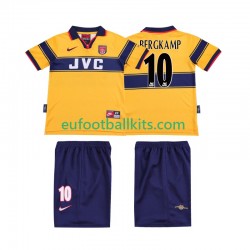Arsenal BERGKAMP 10 Retro Away Football Shirts 1997 1999 Kids LS