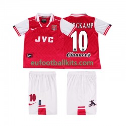 Arsenal BERGKAMP 10 Retro Home Football Shirts 1996 1997 Kids LS