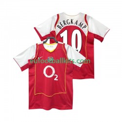 Arsenal BERGKAMP 10 Retro Home Football Shirts 2004 2005 Men LS