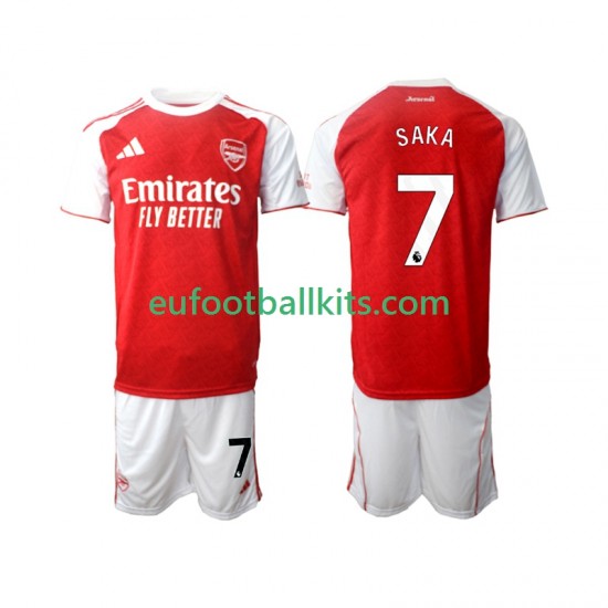 Arsenal Bukayo Saka 7 Home Football Shirts 2025-2026 Kids LS