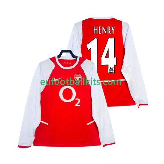 Arsenal Henry 14 Retro Home Football Shirts 2002 2003 Men SS