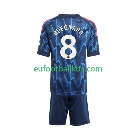 Arsenal Martin Odegaard 8 Away Football Shirts 2025-2026 Kids LS