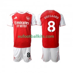 Arsenal Martin Odegaard 8 Home Football Shirts 2025-2026 Kids LS