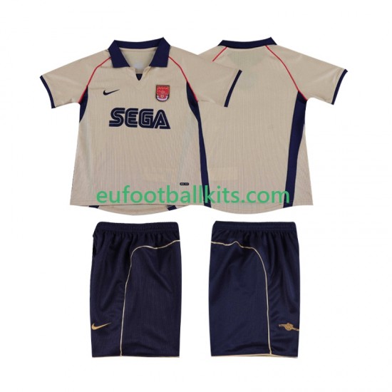 Arsenal Retro Away Football Shirts 2001 2002 Kids LS