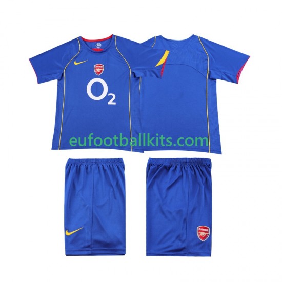 Arsenal Retro Away Football Shirts 2004 2005 Kids LS