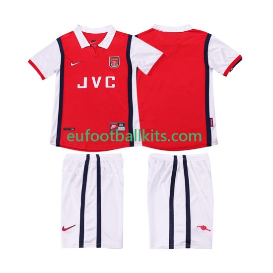 Arsenal Retro Home Football Shirts 1998 1999 Kids LS