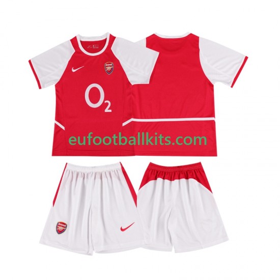 Arsenal Retro Home Football Shirts 2002 2003 Kids LS