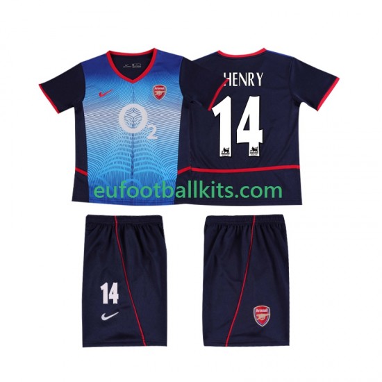 Arsenal Thierry Henry 14 Retro Away Football Shirts 2002 2004 Kids LS