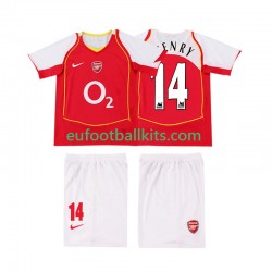 Arsenal Thierry Henry 14 Retro Home Football Shirts 2004 2005 Kids LS
