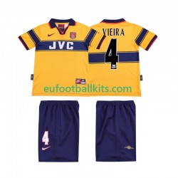 Arsenal VIEIRA 4 Retro Away Football Shirts 1997 1999 Kids LS