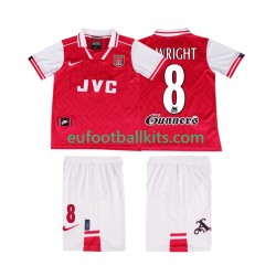 Arsenal WRIGHT 8 Retro Home Football Shirts 1996 1997 Kids LS