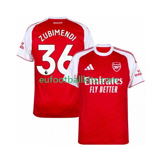 Arsenal Zubimendi 36 Home Football Shirts 2025-2026 Men LS