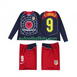 Atletico Madrid F TORRES 9 Retro Away Football Shirts 2004 2005 Kids SS