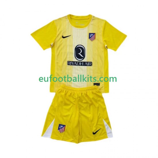Atletico Madrid Goalkeeper Home Football Shirts 2025-2026 Kids LS
