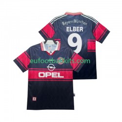 Bayern Munich Elber 9 Retro Home Football Shirts 1997 1999 Men LS
