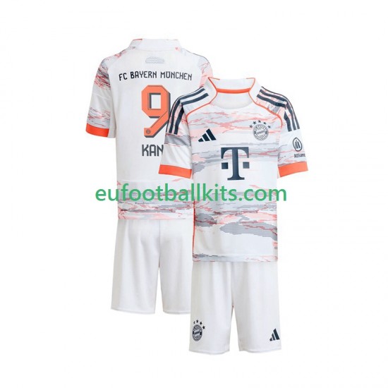 Bayern Munich Harry Kane 9 Away Football Shirts 2025-2026 Kids LS