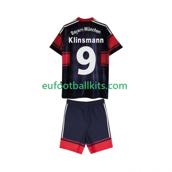 Bayern Munich Klinsmann 9 Retro Home Football Shirts 1997 1999 Kids LS