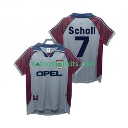 Bayern Munich Scholl 7 Retro Third Football Shirts 1998 1999 Men LS