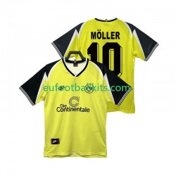 Borussia Dortmund Moller 10 Retro Home Football Shirts 1995 1996 Men LS