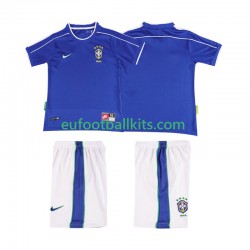 Brazil Retro Away Football Shirts 1998 Kids LS