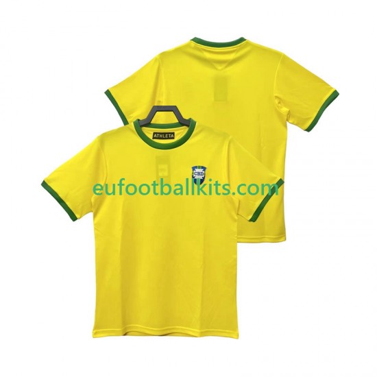 Brazil Retro Home Football Shirts 1970 Men LS