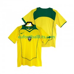Brazil Retro Home Football Shirts 2004 Men LS