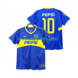CA Boca Juniors PEPSI 10 Retro Home Football Shirts 2003 2004 Men LS