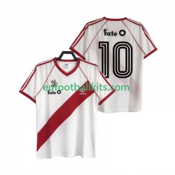 CA River Plate 10 Retro Home Football Shirts 1986 Men LS