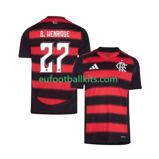 CR Flamengo Bruno Henrique 27 Home Football Shirts 2025-2026 Men LS