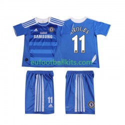 Chelsea DROGBA 11 Retro Home Football Shirts 2011 2012 Kids LS