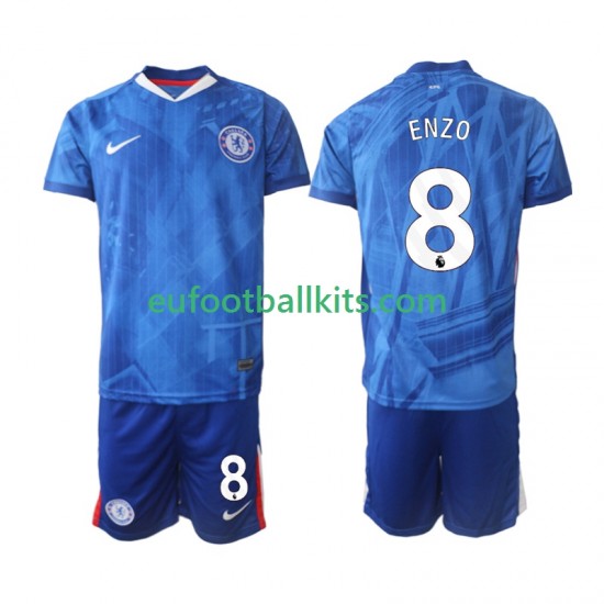 Chelsea Enzo Fernandez 8 Home Football Shirts 2025-2026 Kids LS