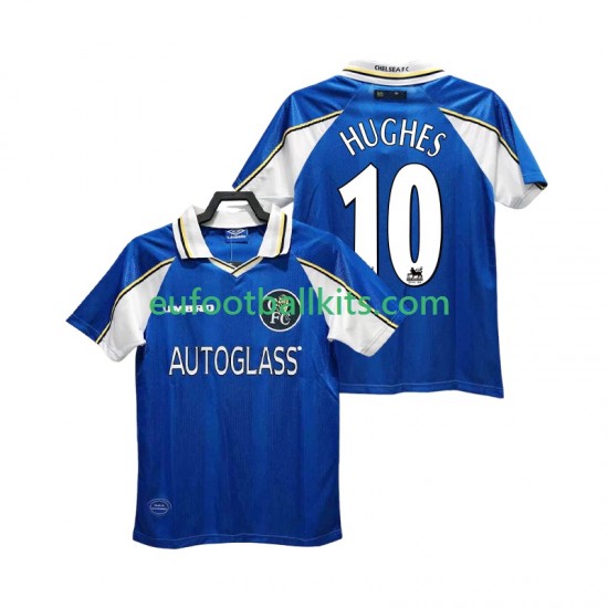 Chelsea HUGHES 10 Retro Home Football Shirts 1997 1999 Men LS