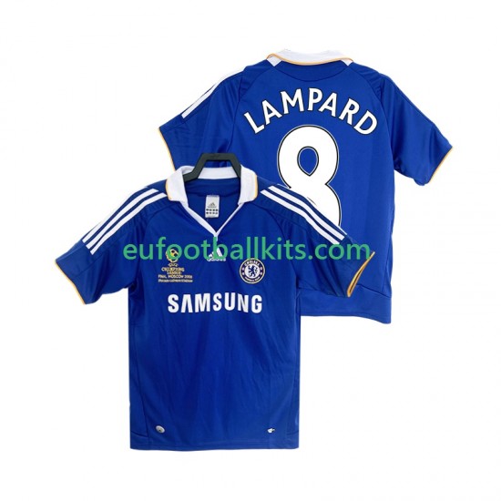 Chelsea LAMPARD 8 Retro Home Football Shirts 2007 2008 Men LS
