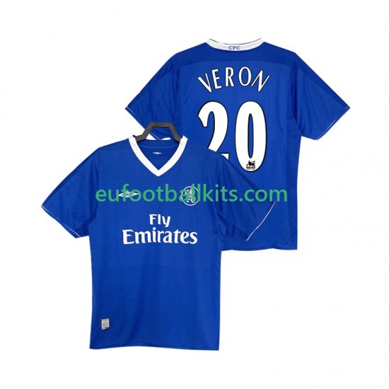 Chelsea VERON 20 Retro Home Football Shirts 2003 2005 Men LS